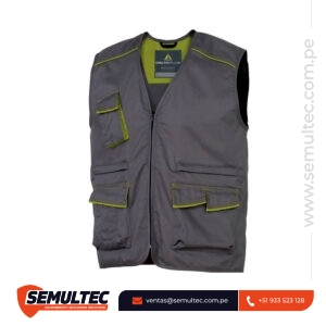 Chaleco Delta Plus M6GIL Gris con Verde