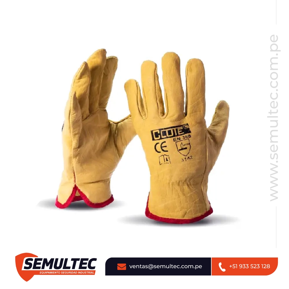 Guante de Badana Amarillo Clute