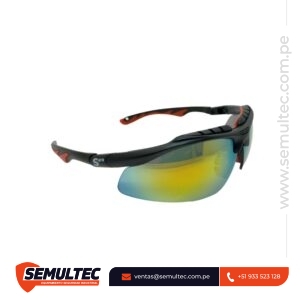 Lente de Seguridad Revo Espejado Rojo Spro