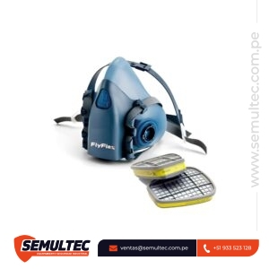 Respirador Facial Media Cara Flyflex con Doble Cartucho
