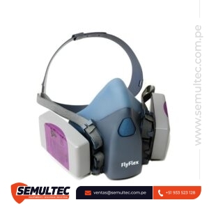 Respirador Media Cara Flyflex con Filtro 7093 para Humo