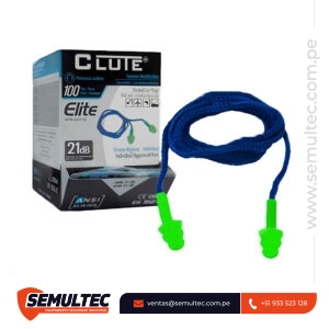 Tapones de Oído Clute en Bolsita - Protección Auditiva Higiénica con NRR de 25 dB