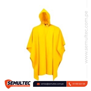 Poncho de Protección PVC Liviano Amarillo