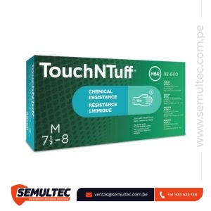 Guante Desechable Ansell TouchNTuff 92-600 de Nitrilo Sin Polvo